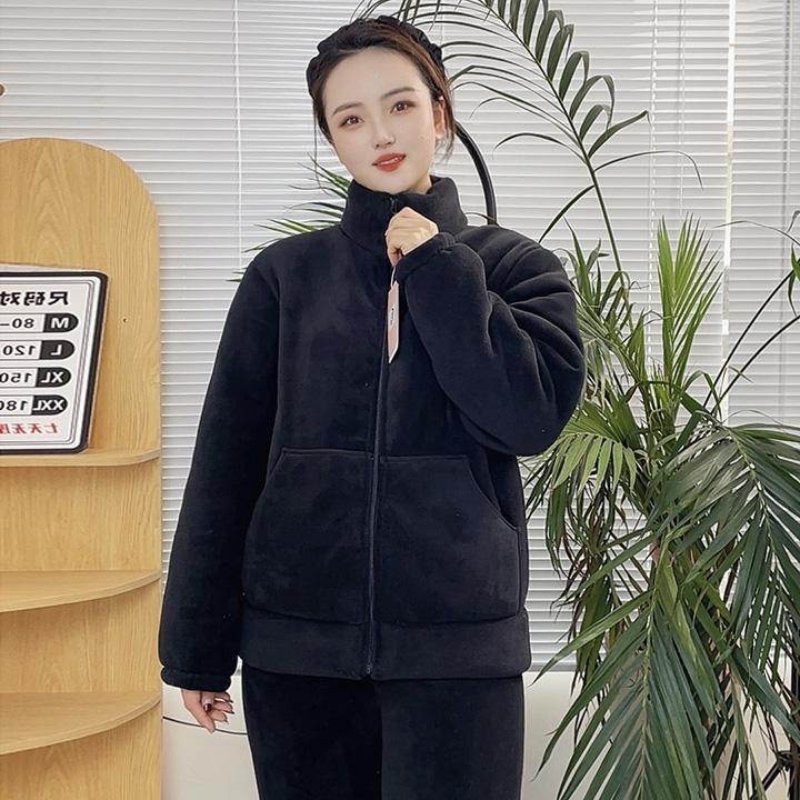 冬季加绒加厚睡衣睡衣女款爆款2025新款套装男士三层情侣保暖宽松