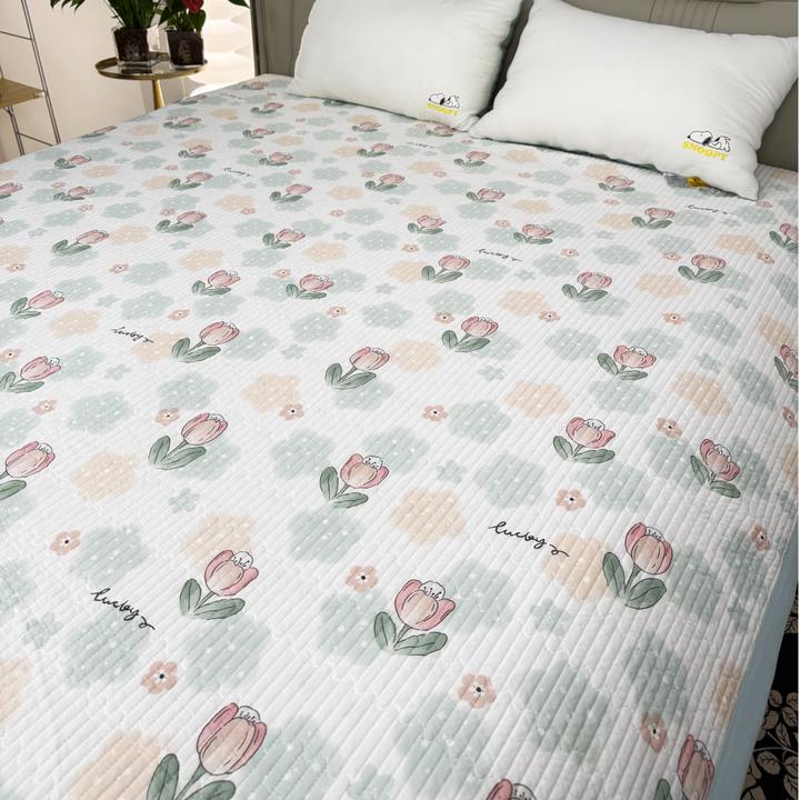 日式床盖夹棉榻榻米双人床床单夏季通用加厚防滑垫多功能新款