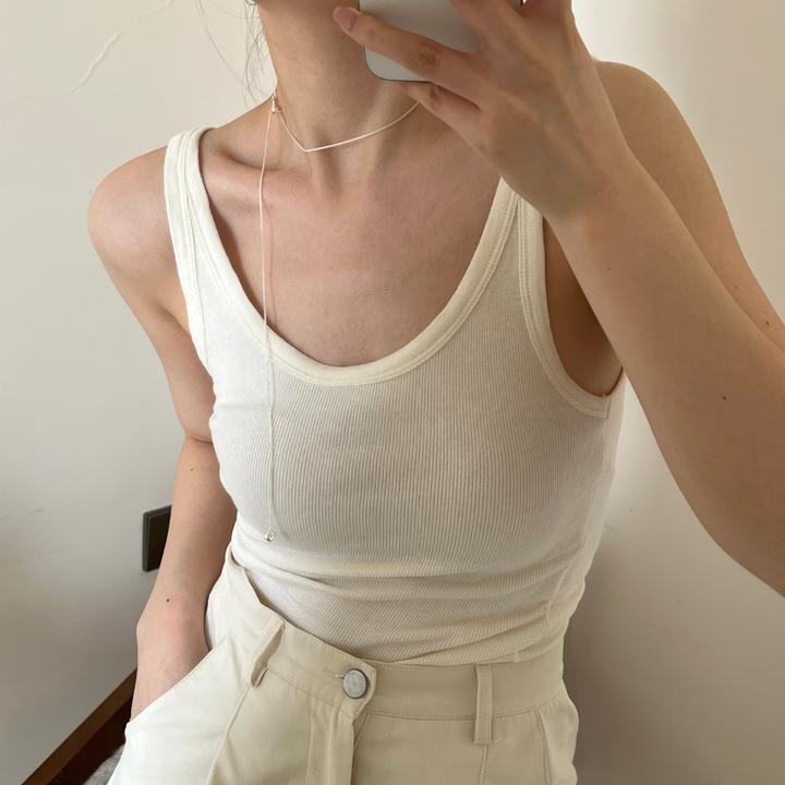 lulu可调节爱心流苏项链女通体925银choker百搭抽拉式锁骨链116