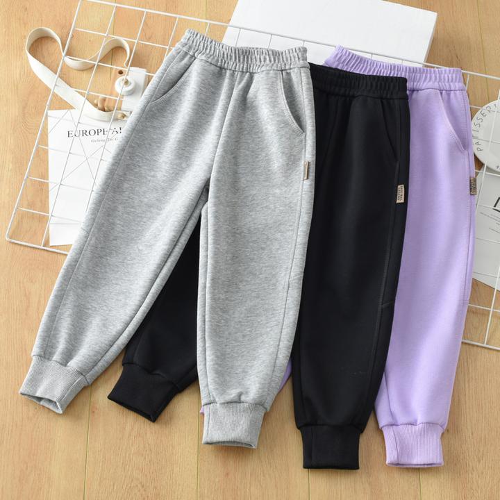 新款儿童春秋休闲裤子外穿宽松男女童中大童新款薄款运动卫裤