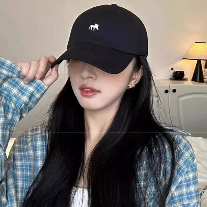 爆款刺绣防晒大头围显脸小棒球帽刺绣百搭男女鸭舌帽时尚洋气帽子