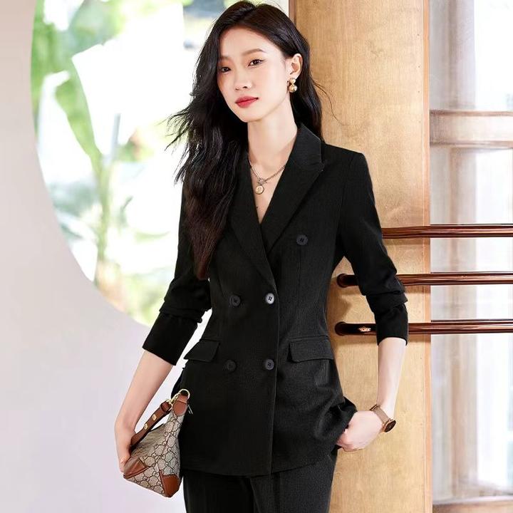 高级感西装套装女春秋职业正装时尚工装西服气质小个子工作服外套