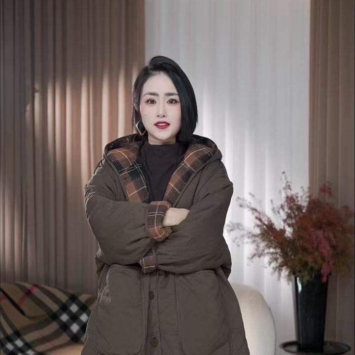 《过冬棉被款》韩版冬季棉衣棉服百搭连帽宽松加厚过冬防风中长款