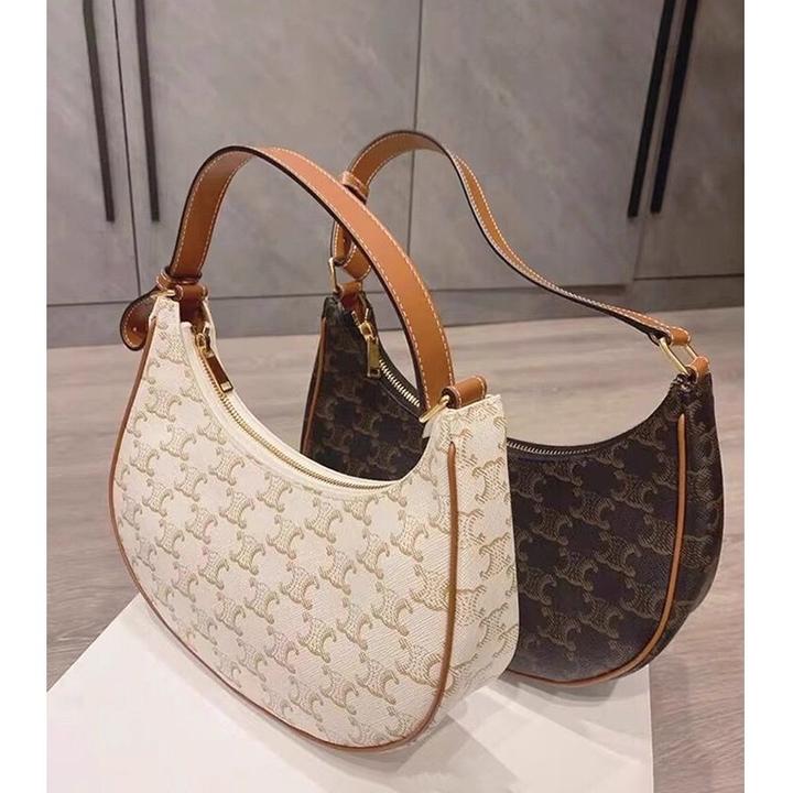 高级感轻奢小众老花凯旋门腋下包包女式2025超火新款单肩月牙包夏