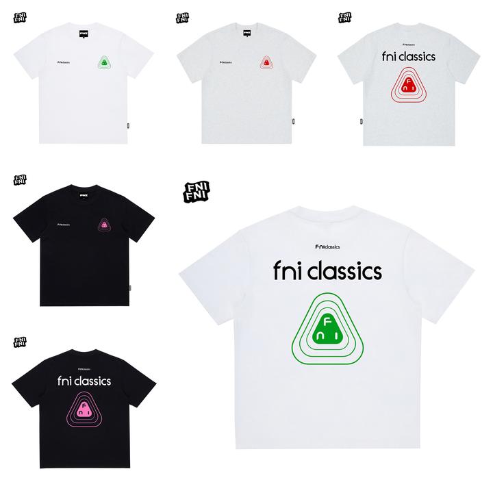FNI黑标（三角圈圈AB面）重磅纯棉男女同款t恤美式圆领短袖新款胶浆