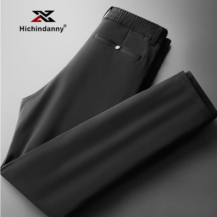 HICHIN羽绒裤男士冬季御寒保暖加厚白鸭绒松紧腰外穿商务休闲裤子