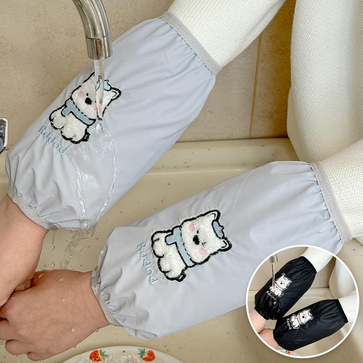 防水袖套女士手袖男款儿童套袖厨房防油办公室上班耐脏工作皮护袖