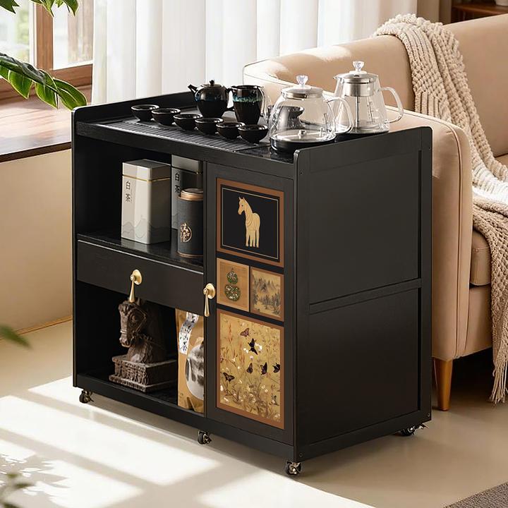 移动边几小茶桌子茶几沙发侧边柜烧水壶一体家用床头网红简易角几