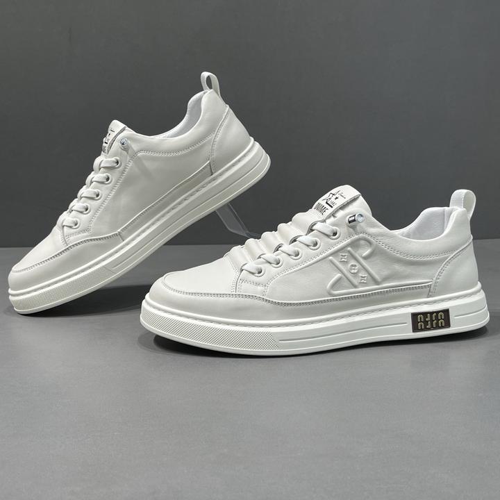 男鞋2025新款夏季真皮小白鞋韩版潮流百搭板鞋一脚蹬运动休闲潮鞋