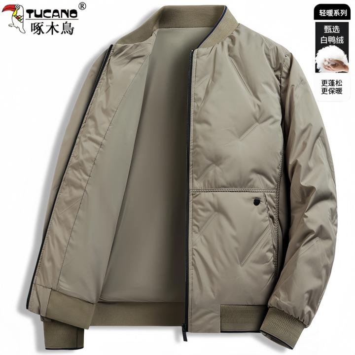 TUCANO/啄木鳥棉服男士冬季新款休闲棒球领夹克保暖轻薄外套潮
