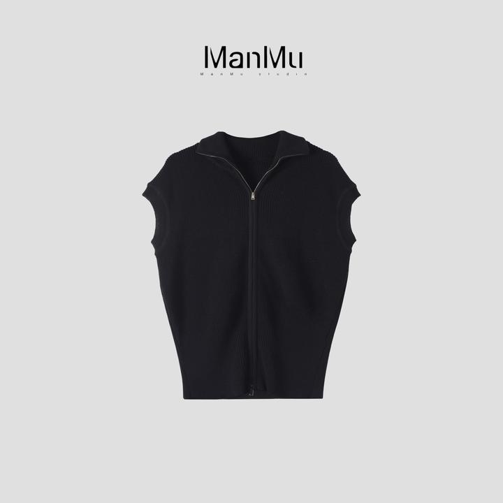 满目ManMu 【张琪专属】高级定制秋季时尚百搭马甲350342
