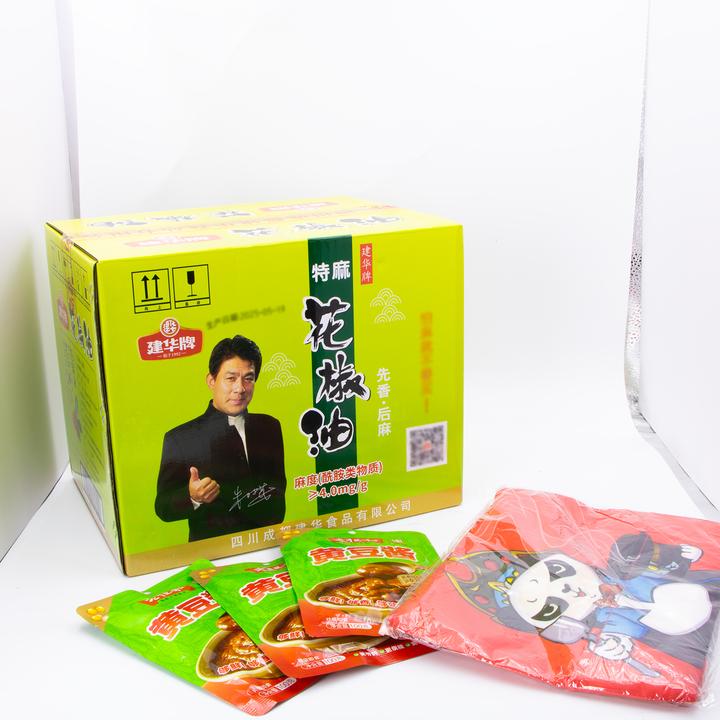建华品牌花椒油500ml 家庭厨房必备 酸辣粉调料 商用餐饮整箱批发