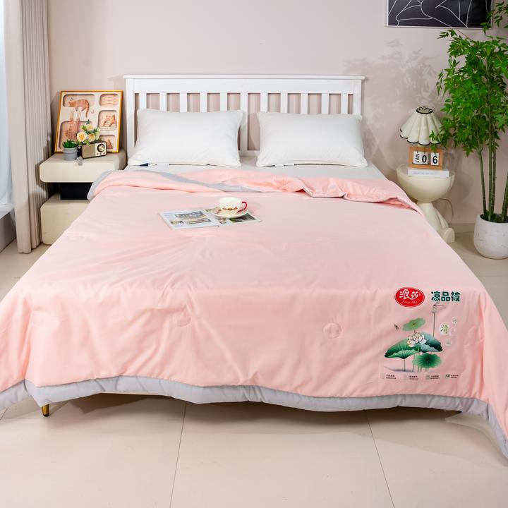 新款学生宿舍被子简约家用单人双人机洗水洗感空调亲肤空调被夏季
