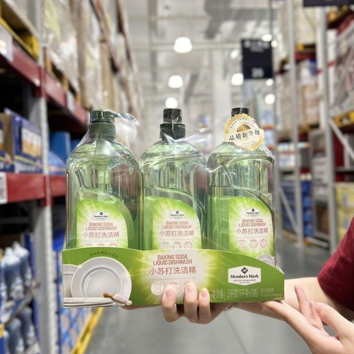 山姆小苏打洗洁精食品级家用厨房果蔬洗碗强效餐具去污大桶不伤手