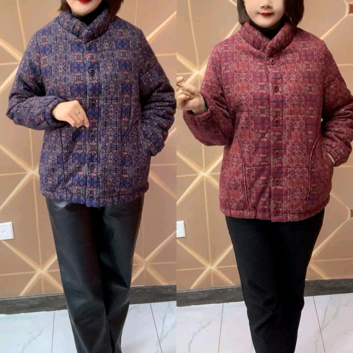 240#冬季新款面包立领妈妈棉服