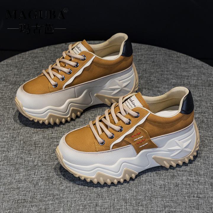 MAGUBA/玛古芭厚底透气老爹鞋女款时尚爆款小个子轻便运动休闲鞋