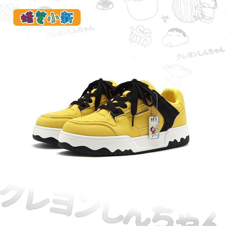 蜡笔小新鞋子男款2025新款秋季时尚休闲鞋5cm增高舒适透气板鞋