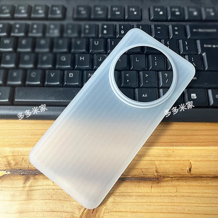 瓦楞波纹软壳适用小米15ultra手机壳防摔网红轻奢透明轻薄保护壳