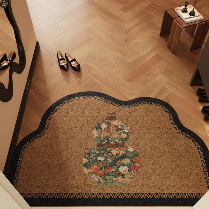 2025新款葫芦入户门丝圈地垫新中式进门地毯法式中国风大门口门垫