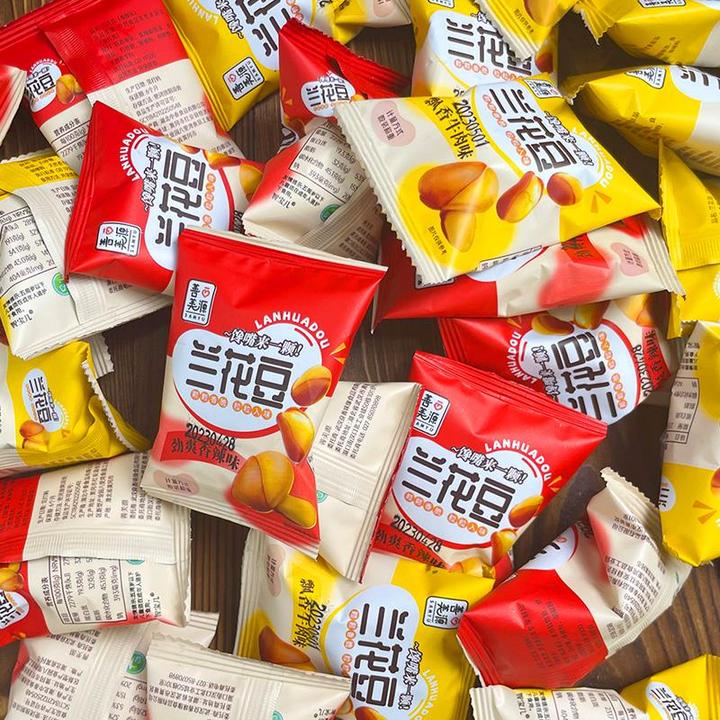 【善美源】兰花豆香辣牛肉味小包装蚕豆零食整箱400g/800g装