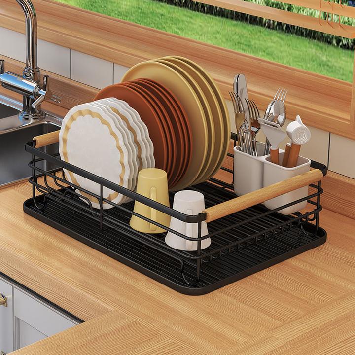厨房碗碟架放碗筷子沥水架家用水槽台面装碗筷碗柜餐具置物架铁艺
