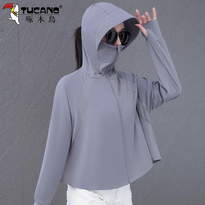 【官方品牌】啄木鸟电动车防晒衣女夏季2026新款防紫外线upf50+外套