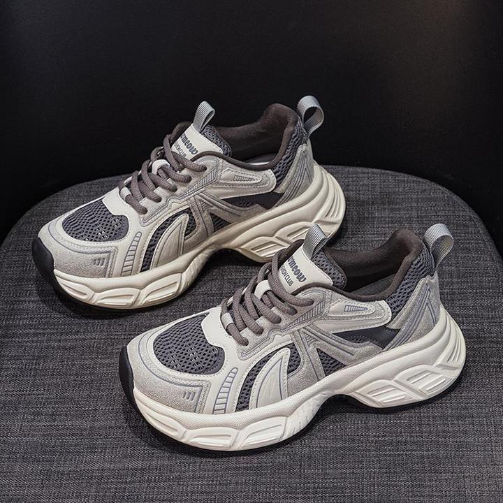 复古老爹鞋女2025秋冬新款显脚小百搭加绒休闲厚底运动鞋