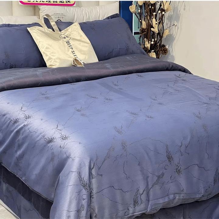 高级感轻奢贡缎提花四件套，不起球