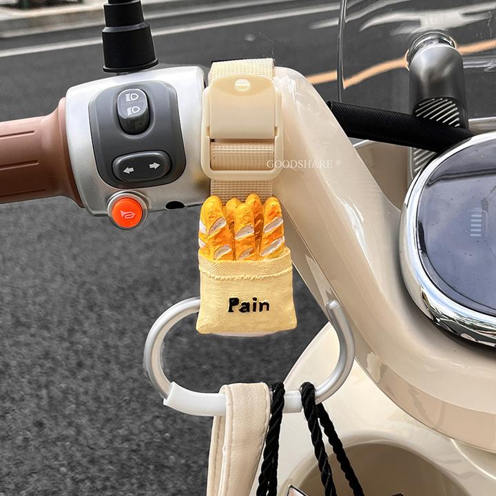 电动车前置挂钩可爱卡通电瓶车多功能外卖头盔强力承重挂物钩神器