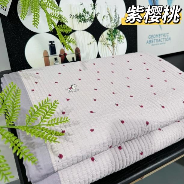 莫代尔棉花床盖  标准加大款酵素水洗莫代尔夹棉床盖