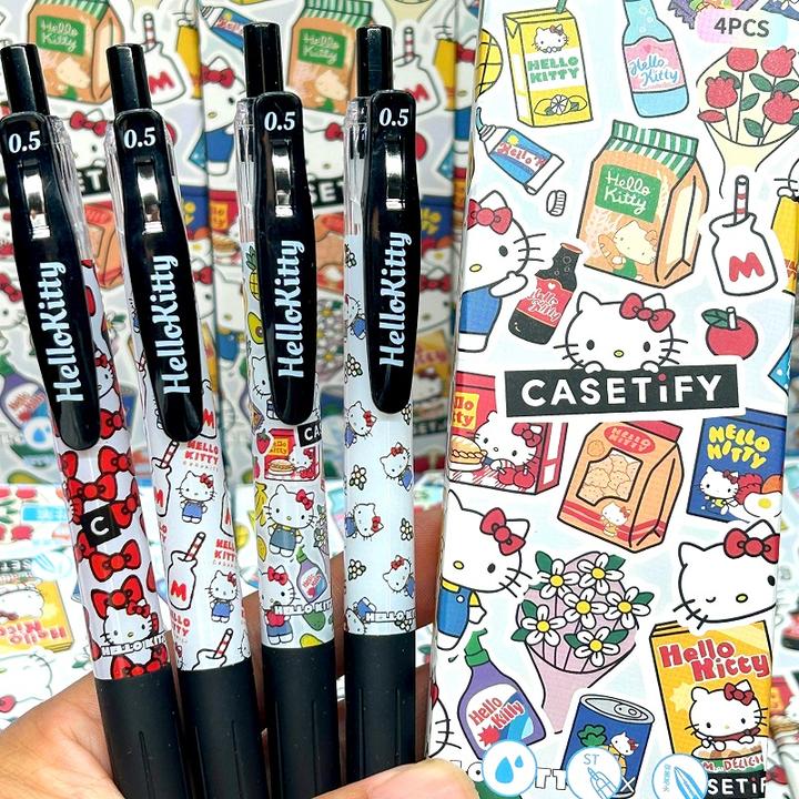 KT猫高颜值按动速干好写中性笔hellokitty联名笔