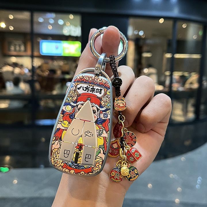 适用长安钥匙套cs75/55plus三代unit逸动univ欧尚x5车z6高档壳扣