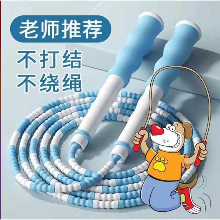 YF儿童竹节跳绳批发小学生幼儿园专用绳可调节跳绳初学小孩专业