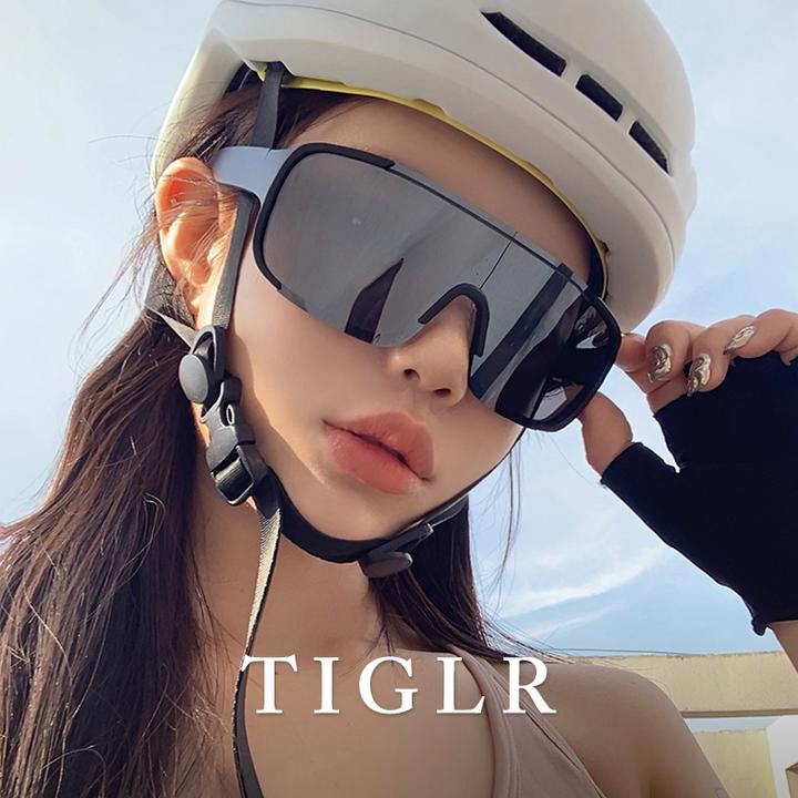 帝格勒登山骑行眼镜女户外运动防风护目镜大框墨镜防紫外线太阳镜