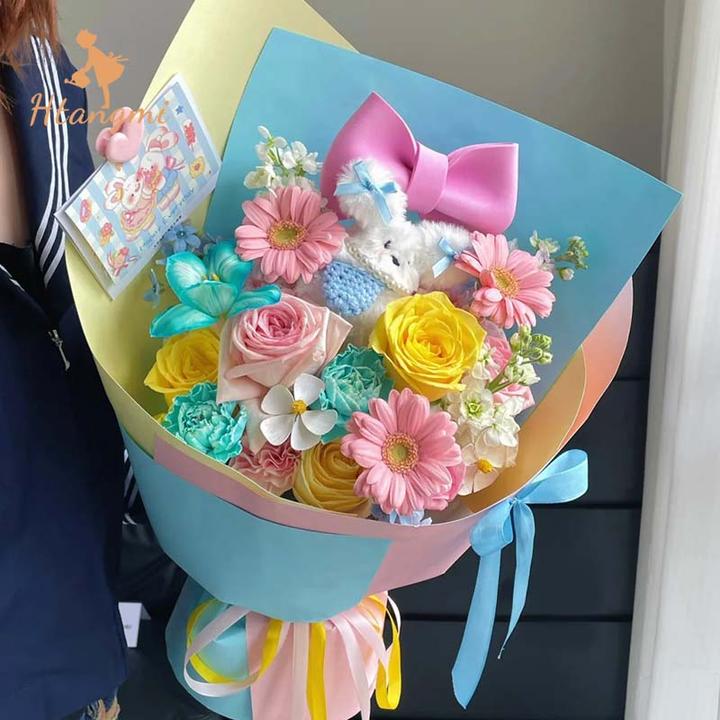 【汉唐美】加厚157g造型纸高级艺术纸牛皮硬挺纸纯色鲜花花束花艺
