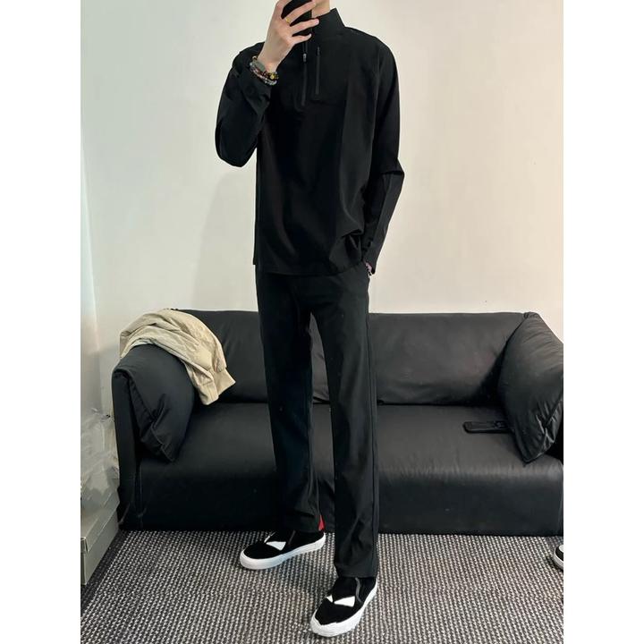 DeweLvum匠心制作！一眼就爱上!新款简约百搭商务休闲直筒西裤男潮