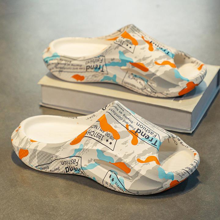 时尚百搭沙滩一字拖男款防滑耐磨凉拖夏季新款踩屎感厚底拖鞋