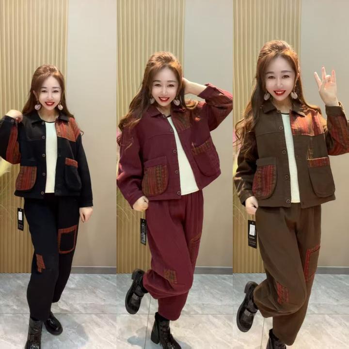 55号2508款休闲套装上衣加裤子休闲时尚宽松