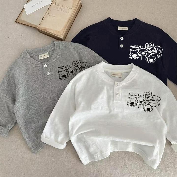 儿童纯棉长袖T恤新款男童女童时尚休闲春秋纯色中大童儿童百搭潮t