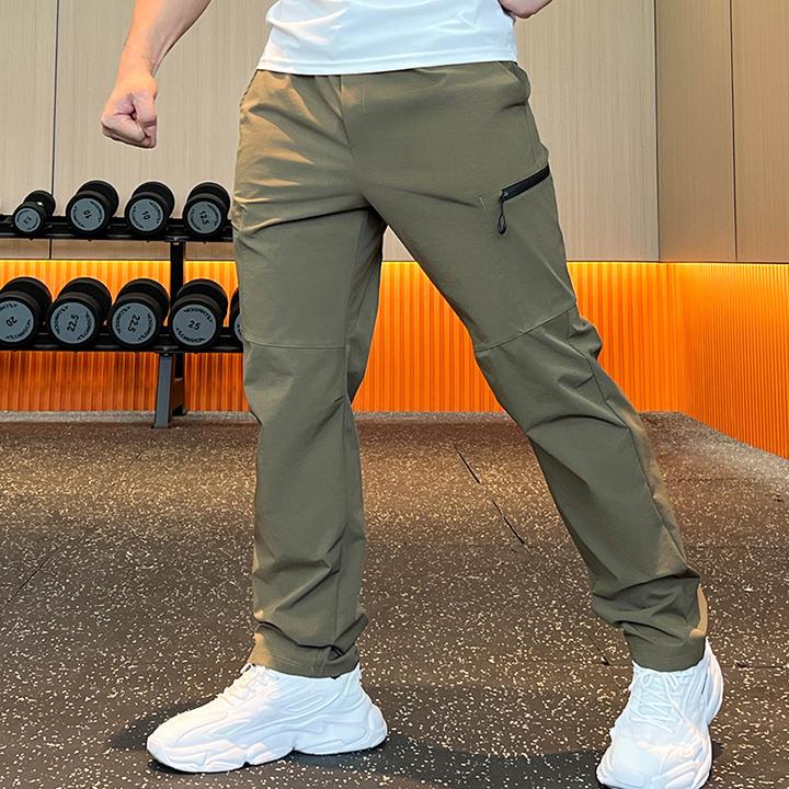 秋冬男士运动长裤保暖直筒裤休闲裤健身跑步训练长裤户外防风工装