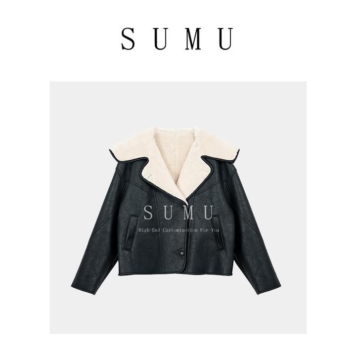 宿慕SUMU女款外套冬季2024新款气质时尚百搭休闲女士外套8822