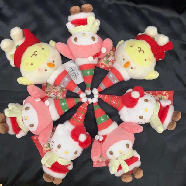 【现货】日本圣诞系列限定kitty玉桂狗库洛米挂件