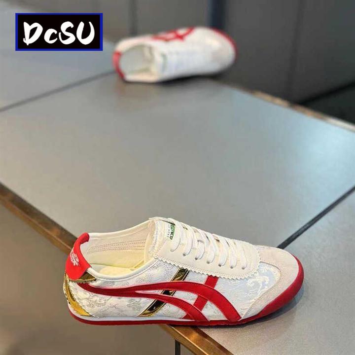【香港DcSU&Shoes官方正品】轻奢男鞋春新款布面拼接休闲时尚阿甘鞋