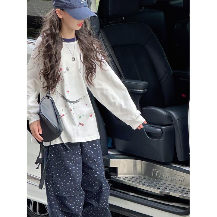 K29397孙小美女童秋装卫衣2025新款儿童上衣女大童春秋衣服潮