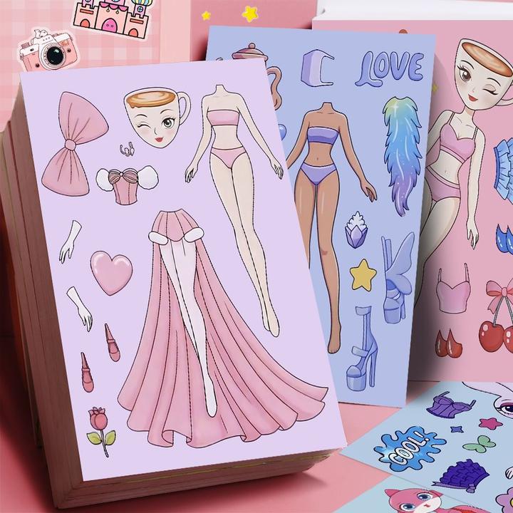 【加大版】山海经换装贴纸手工免裁剪锻炼动手创意diy装饰贴画