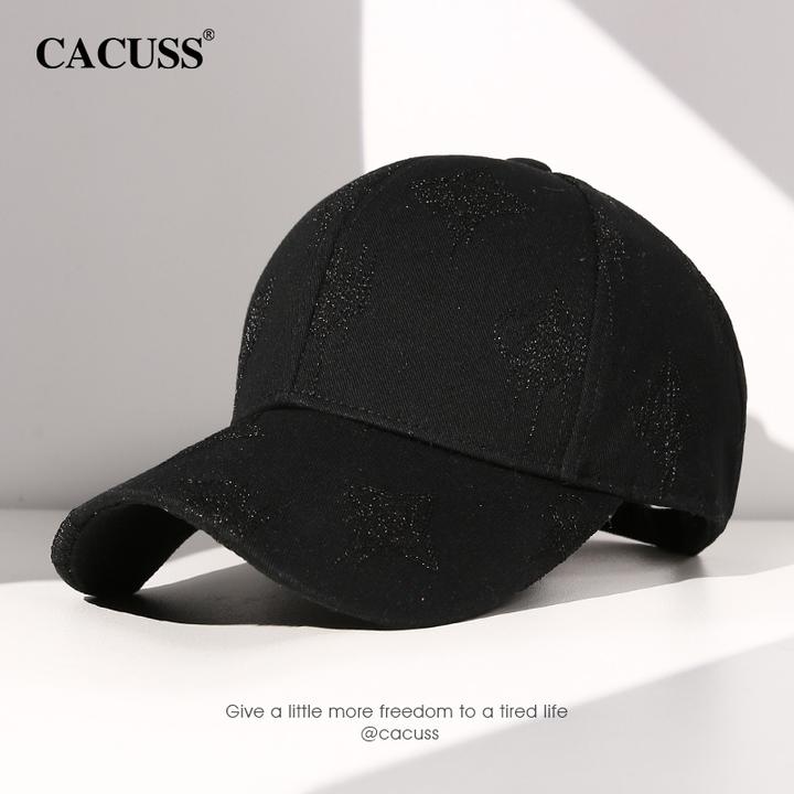 【星绣】CACUSS棒球帽男生冬高档星饰刺绣帽子轻奢硬顶鸭舌帽男户外