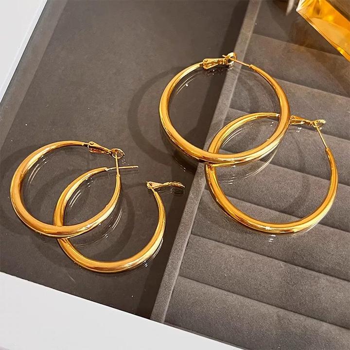 铜合金耳饰 T.Q【简爱】时尚百搭气质耳圈