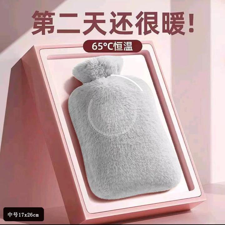 【西藏包邮】热水袋注水暖水袋加厚暖手热敷肚子神器可爱毛绒防爆