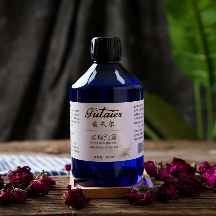中国玫瑰之乡平阴重瓣玫瑰500ml纯露大容量保湿原液
