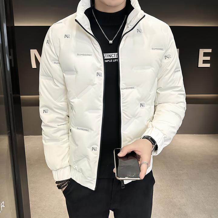 轻薄棉服男士新款冬季潮流百搭保暖加厚立领修身时尚休闲外套